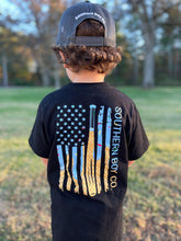 Load image into Gallery viewer, (KIDS T-SHIRT) Baseball Ice Cream Bat Flag Short Sleeve Kids Tee
