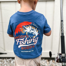 Load image into Gallery viewer, Daddy’s Fishing Buddy Short Sleeve Kids Tee (D)
