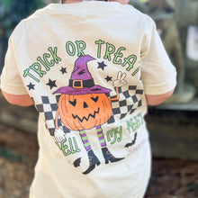 Load image into Gallery viewer, GIRLS Trick or Treat, Smell My Feet Short Sleeve Kids Tee
