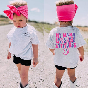 Matching Attitudes Short Sleeve Kids Tee