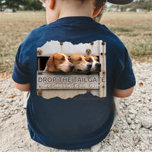 Load image into Gallery viewer, (SHORT) NAVY Drop The Tailgate Kids Tee
