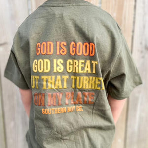 God is Good, God is Great Short Sleeve Kids Tee