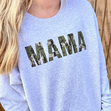 Load image into Gallery viewer, (ASH) Camo Mama Adult Sweatshirt
