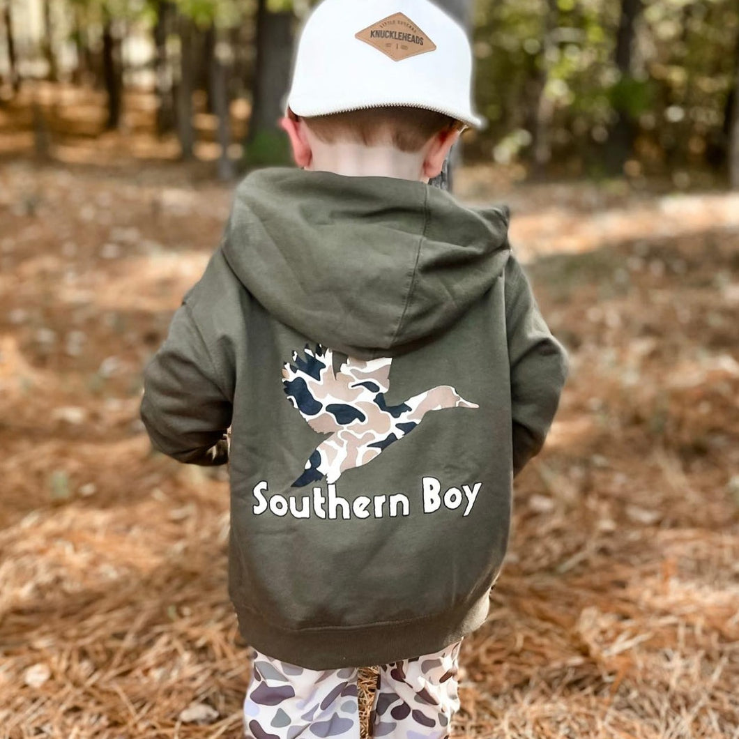 Camo Duck Kids Hoodie Southern Boy Co