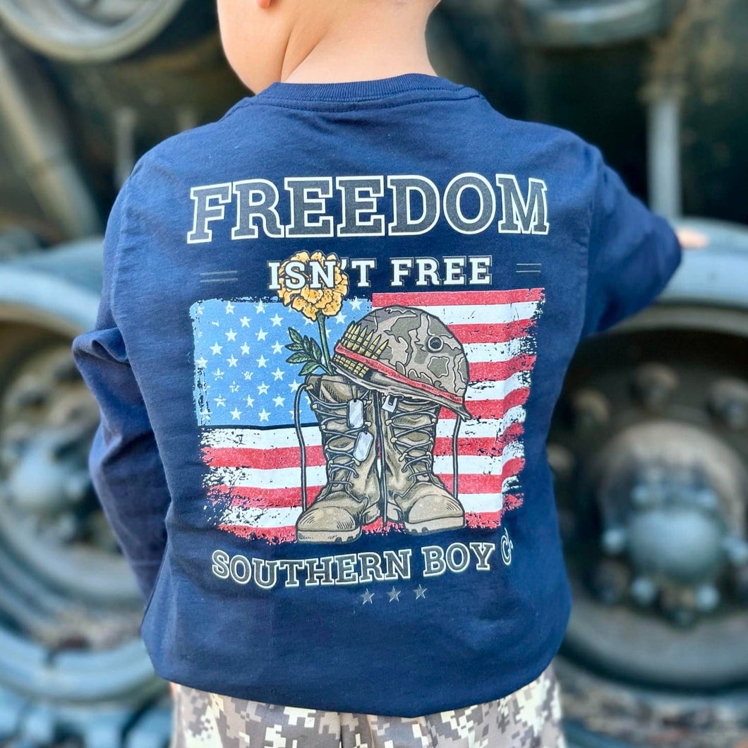 (LONG) Freedom Isn't Free Long Sleeve Kids Tee