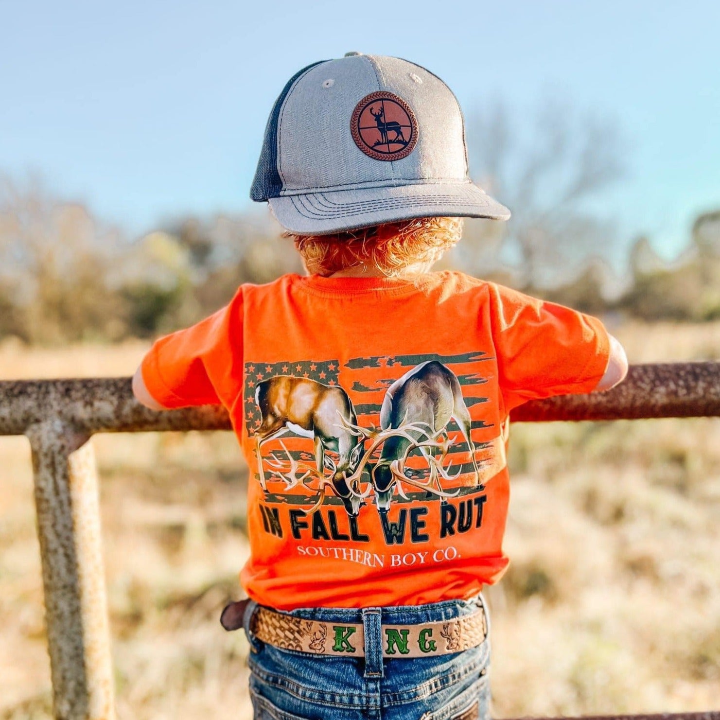 In Fall We Rut Boy's Short Sleeve Shirt – Southern Boy Co.