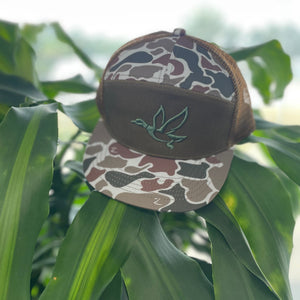 Brown Camo Duck Kids Hat