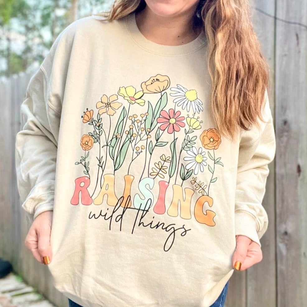 (SWEATSHIRT) Raising Wild Things Adult Sweatshirt – Southern Boy Co.