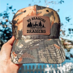 (CAMO) No Bragging Until You're Dragging Kids Hat