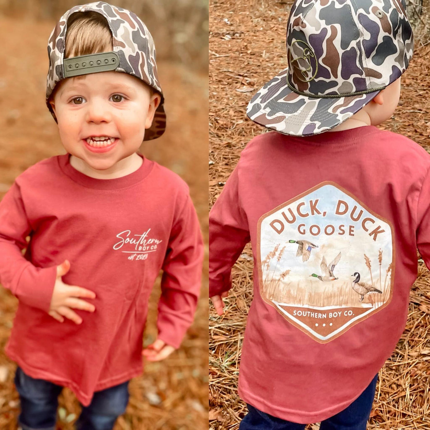 Duck Duck Goose Long Sleeve Kids Tee