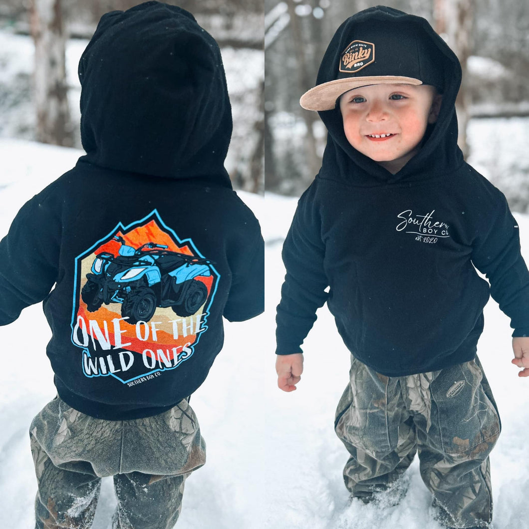 BOYS HOODIE Boys Four Wheeler One of The Wild Ones Kids Hoodie