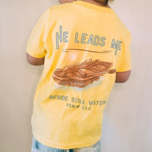 Load image into Gallery viewer, He Leads Me Short Sleeve Kids Tee
