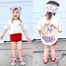 Load image into Gallery viewer, Baseball Sister Short Sleeve Girls Tee (D)
