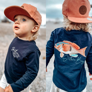 Barber Perch Fish Long Sleeve Kids Tee