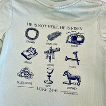 Load image into Gallery viewer, (BOYS) He is Risen (SAGE) Short Sleeve Kids Tee
