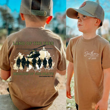 Load image into Gallery viewer, Land of the Free (Brown) Short Sleeve Kids Tee
