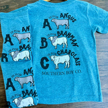 Load image into Gallery viewer, (TSHIRT) ABC Cows Short Sleeve Kids Tee
