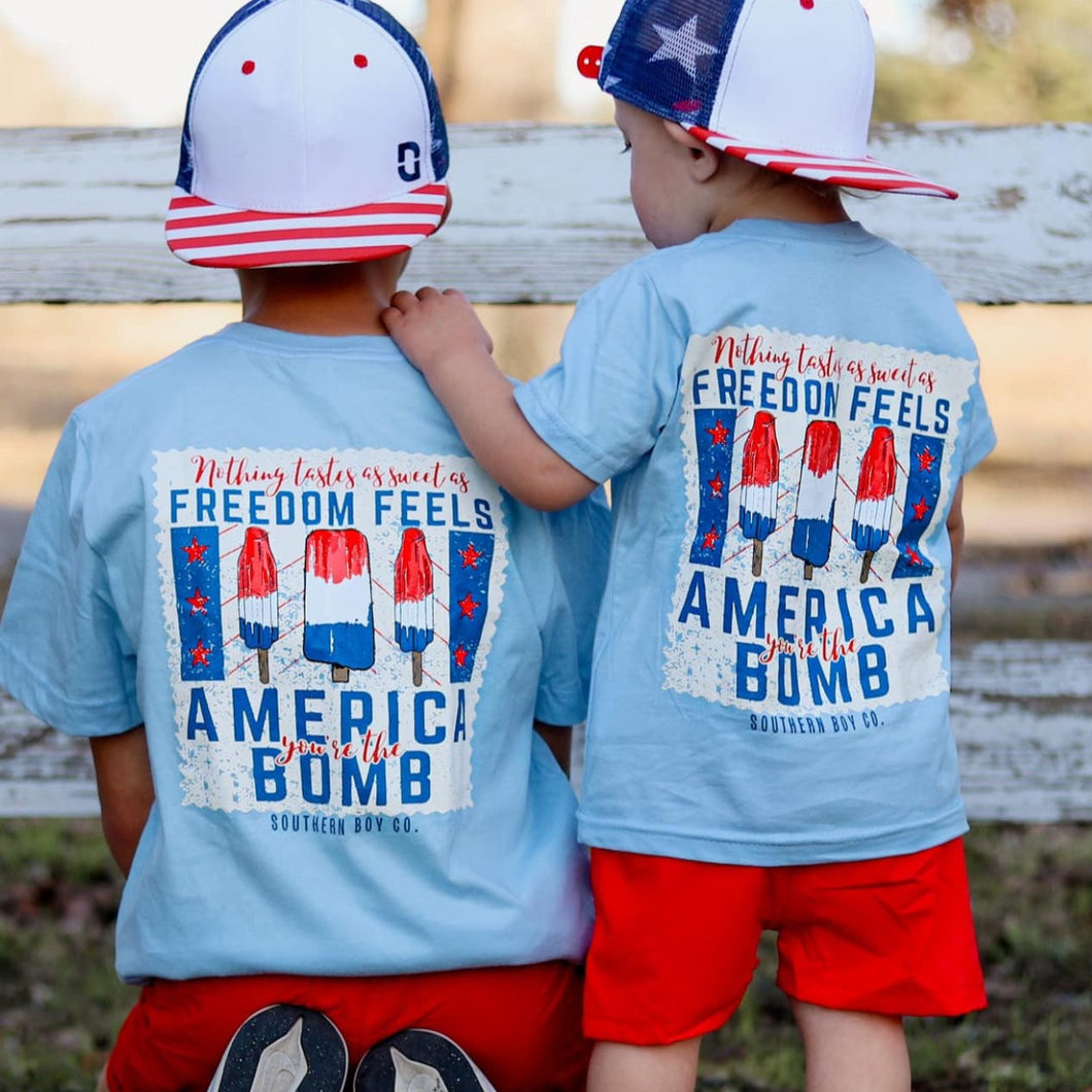 America You’re The Bomb Short Sleeve Kids Tee