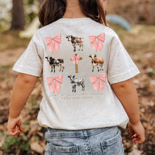 Load image into Gallery viewer, Cows &amp; Jesus Short Sleeve Girls Tee
