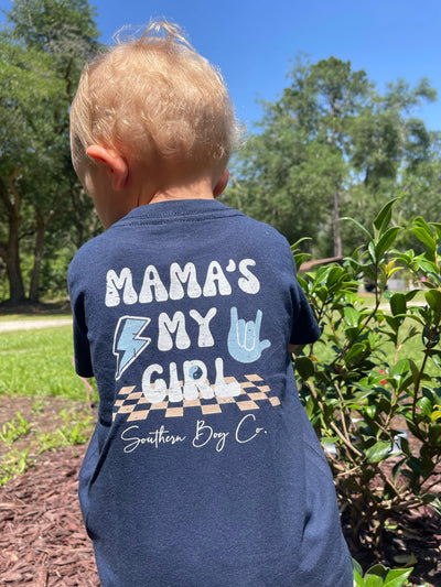 Mama’s My Girl Boy's Short Sleeve Shirt