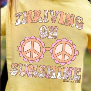 (BUTTER) Thriving on Sunshine Short Sleeve Girls Tee