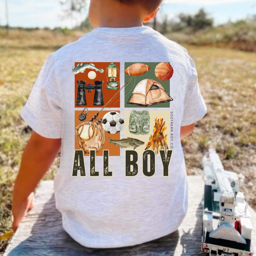 (Ash) All Boy Short Sleeve Kids Tee