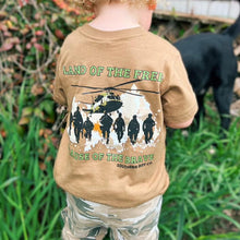 Load image into Gallery viewer, Land of the Free (Brown) Short Sleeve Kids Tee
