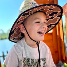 Load image into Gallery viewer, SBC Camo Straw Kids Hat
