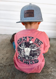 Can’t Be Tamed (Mauve) Short Sleeve Kids Tee (D)