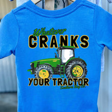 Load image into Gallery viewer, Whatever Cranks Your Tractor Short Sleeve Kids Tee
