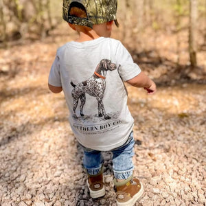 (Silver) GSP Fearless Hunter Short Sleeve Kids Tee