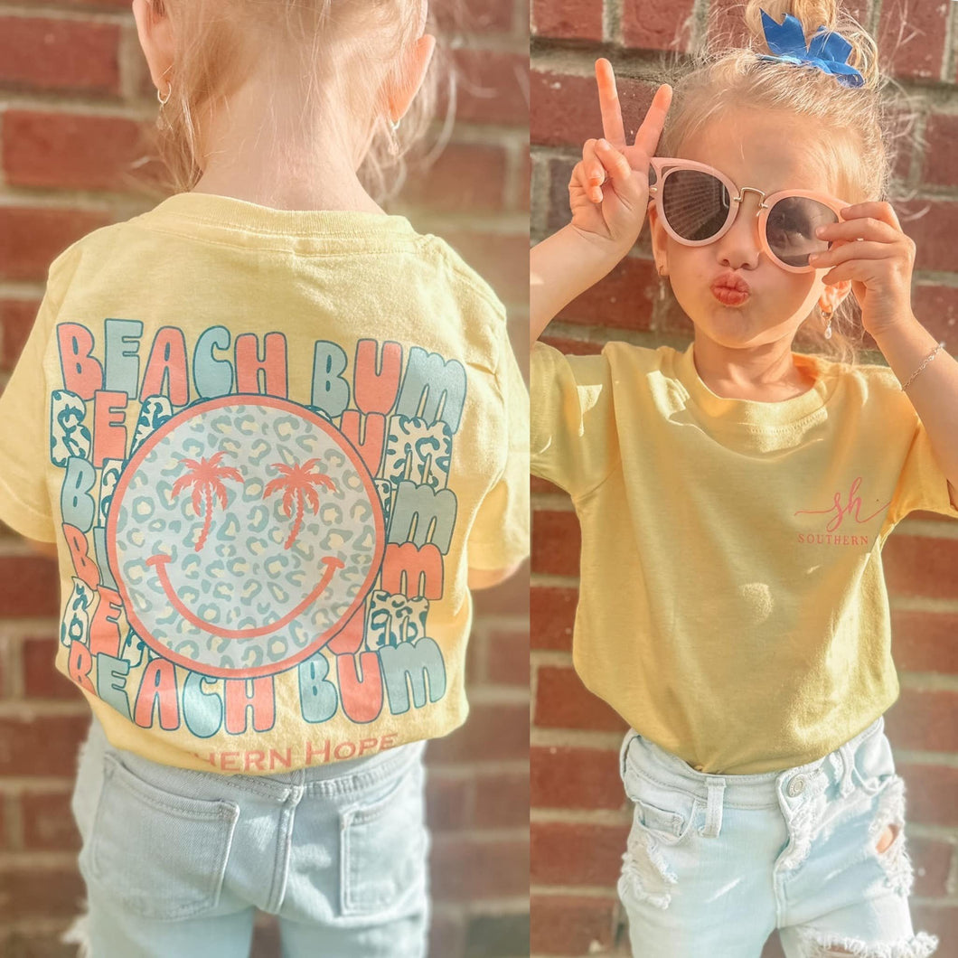 Beach Bum Short Sleeve Girls Tee (D)