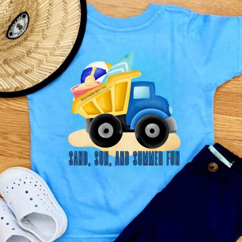 Summer Fun (Dump Truck) Short Sleeve Kids Tee