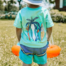 Load image into Gallery viewer, (CHILL) Surf’s Up Bruh Short Sleeve Kids Tee
