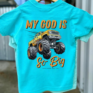 My God is so Big (Truck) Short Sleeve Kids Tee