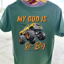 Load image into Gallery viewer, My God is so Big (Truck) Short Sleeve Kids Tee
