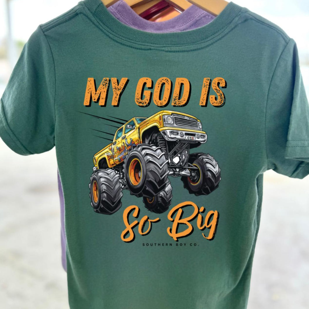 My God is so Big (Truck) Short Sleeve Kids Tee