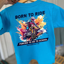 Load image into Gallery viewer, Born to Ride (School) Short Sleeve Kids Tee
