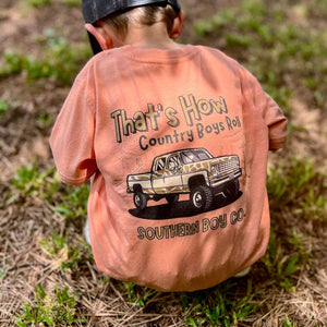 How Country Boys Roll Short Sleeve Kids Tee