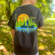 Load image into Gallery viewer, (Slate) More Like Livin&#39; Short Sleeve Kids Tee
