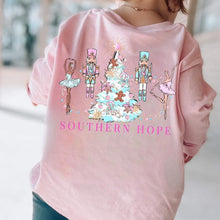 Load image into Gallery viewer, Christmas Ballerina Long Sleeve Kids Tee
