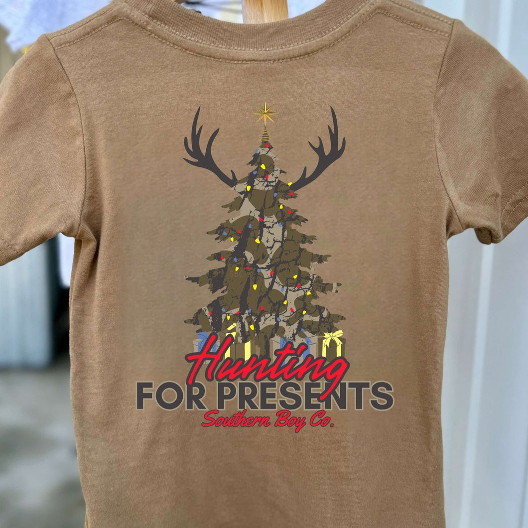 (SHORT) Hunting For Presents Kids Tee