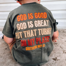 Load image into Gallery viewer, God is Good, God is Great Short Sleeve Kids Tee
