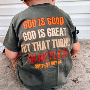 God is Good, God is Great Short Sleeve Kids Tee