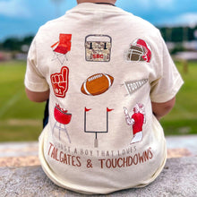 Load image into Gallery viewer, (BOYS) Tailgates &amp; Touchdowns Short Sleeve Kids Tee
