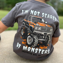 Load image into Gallery viewer, SHORT Not Scared of Monsters Boys Tee
