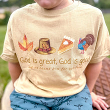 Load image into Gallery viewer, BOYS Front God is Great Short Sleeve Kids Tee
