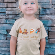 Load image into Gallery viewer, BOYS Front God is Great Short Sleeve Kids Tee
