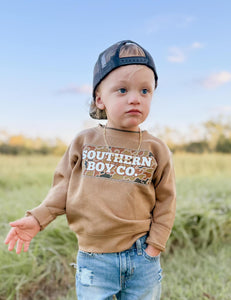 Brown SBC Camo Kids Fleece Sweatshirt