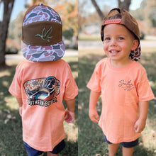 Load image into Gallery viewer, Camo Wood Duck America Short Sleeve Kids Tee
